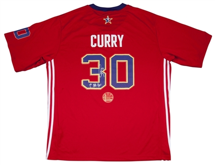2014 Stephen Curry Signed All-Star Jersey (Curry COA)